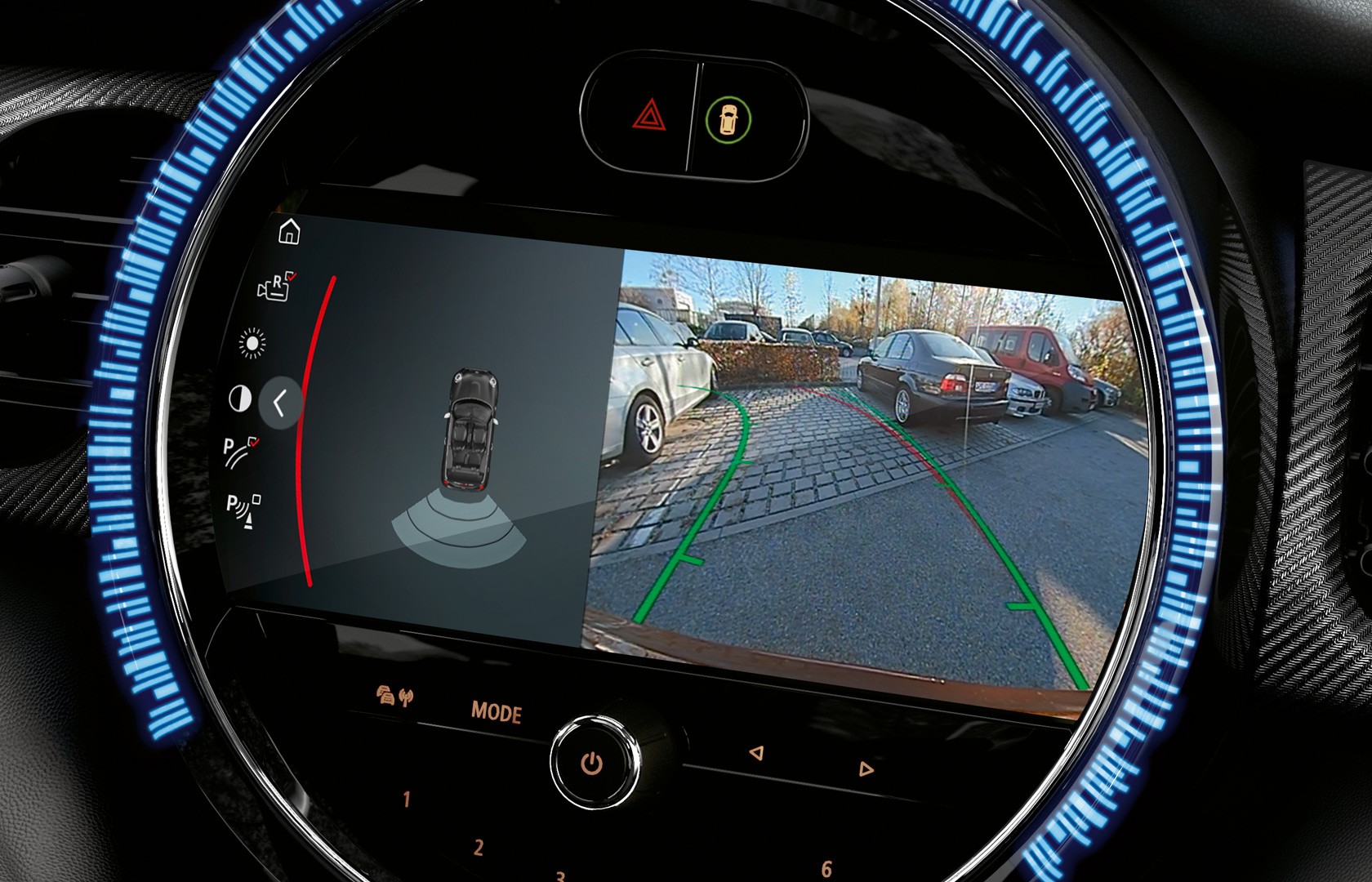 Rear View Camera operation screen.